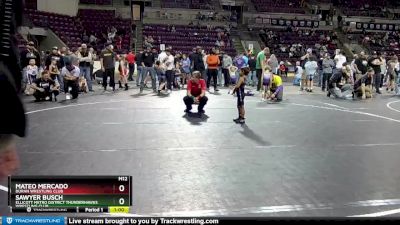 35-39 lbs Round 2 - Sawyer Busch, Ellicott Metro District Thunderhawks Wrestling Club vs Mateo Mercado, Duran Wrestling Club