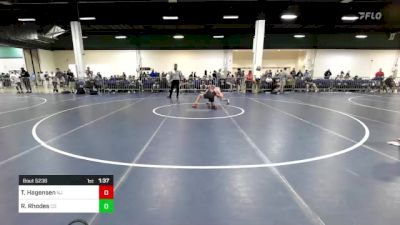 120 lbs Consi Of 64 #2 - Tyeler Hagensen, NJ vs Ryder Rhodes, CO