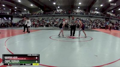 110 lbs Cons. Round 2 - Kemper Loyd, Joplin Youth Wrestling Club-AAA  vs Perry Morgan, Angry Fish Wrestling-A