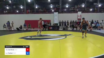 61 kg Consi Of 4 - Derrick Cardinal, Jackrabbit Wrestling Club vs Julian Farber, Panther Wrestling Club RTC