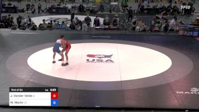 120 lbs Rnd Of 64 - Jaymeson Vander Velde, Iowa vs Manuel Martir, California