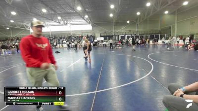 112 lbs Champ. Round 1 - Maddax Hacking, 4A - Uintah vs Garrett Nelson, Stallions Wrestling Club