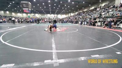 85 lbs Round Of 16 - Brekyn Boyle, Honey Badgers Wrestling Club vs Yamilette Hernandez, Top Dog Wrestling Club