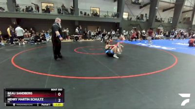 138 lbs Cons. Round 2 - Beau Sandberg, OR vs Henry Martin Schultz, SC