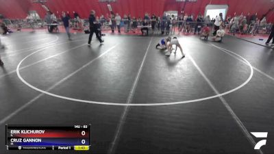 83 lbs 1st Place Match - Erik Klichurov, IL vs Cruz Gannon, IA