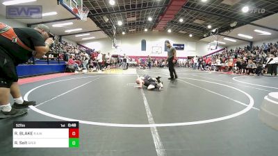 52 lbs Round Of 32 - ROWDY BLAKE, R.A.W. vs Rodger Solt, Sperry Wrestling Club