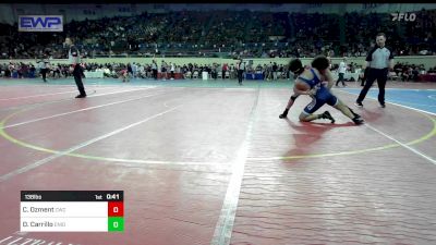 138 lbs Consi Of 32 #1 - Caleb Ozment, Cache Wrestling Club vs Denny Carrillo, Enid Junior High