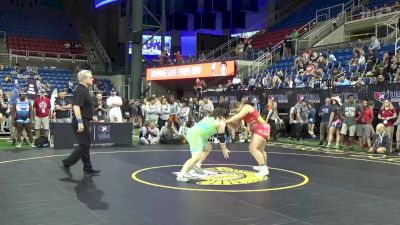 200 lbs Quarters - Zoe Adam, South Dakota vs Kiara Ganey, Illinois