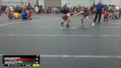 96 lbs Semis (4 Team) - Michael Stillwell, Dragons United vs Alex Marchetti, Mat Assassins