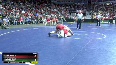 1A-215 lbs Champ. Round 1 - Parker Timp, South Winneshiek vs Coby Pierce, Kuemper Catholic