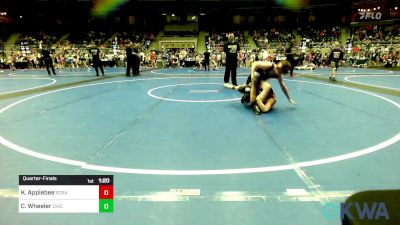 120 lbs Quarterfinal - Kingston Applebee, Scrap Yard Training vs Charles Wheeler, Chickasha Youth Wrestling