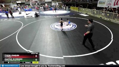 53 lbs Cons. Round 3 - Tyson Joaquin, California vs Martha Alvarado, Top Dog Wrestling Club