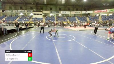 54 lbs Quarterfinal - Uriah (THE TANK) Gonzales, Montrose Elite vs Aurelius Trujillo, Pomona Elite