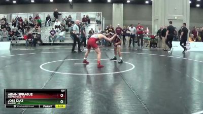 125 lbs Round 1 (16 Team) - Jose Diaz, Gannon vs Aidan Sprague, Indianapolis