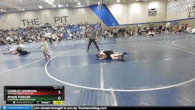 110 lbs Semifinal - Charles Davidson, Cougars Wrestling Club vs Ryker Fowler, Champions Wrestling Club