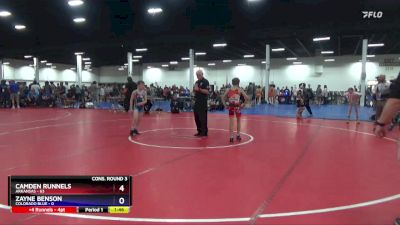 77 lbs Semis & 3rd Wb (16 Team) - Camden Runnels, Arkansas vs Zayne Benson, Colorado Blue