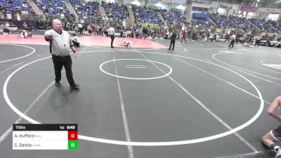 110 lbs Consi Of 8 #2 - Andrew Hufford, Milliken Middle School vs Charly Garcia, Lamar Middle School