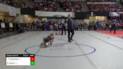 52 lbs Champ. Round 2 - Trey Hutchison, Lakeland Wrestling Club vs Owen Desch, Cabinet Mountain Elite