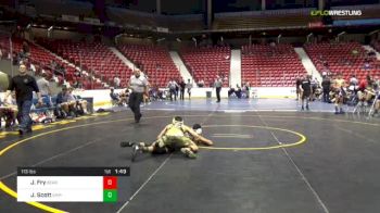 113 lbs B-3rd 3rd - Jozian Fry, BEARS WC - BROWN vs Jerome Scott, EMPIRE GOLD