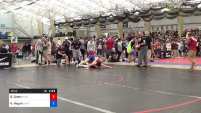 61 kg Round Of 64 - Shawn Orem, Husky Elite Wrestling Club vs Kyran Hagan, Ohio Bobcat Wrestling Club