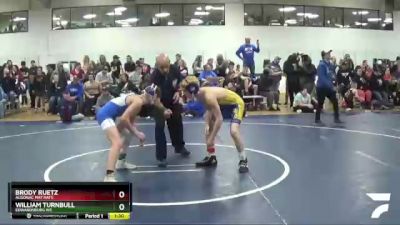 112 lbs Champ. Round 1 - William Turnbull, Edwardsburg WC vs Brody Ruetz, Algonac Mat Rats