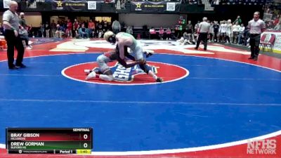 7A-138 lbs Semifinal - Bray Gibson, Hillgrove vs Drew Gorman, Buford HS