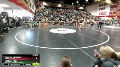 120 lbs Semifinal - Nathan Fish, Lingle-Ft. Laramie/Southeast vs Tristen Tromble, Natrona County