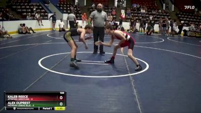 108 lbs Round 2 (4 Team) - Alex Duprest, Michigan Cobras Blue vs Kaleb Reece, Attrition Wrestling