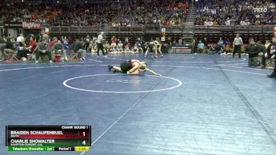 2A-126 lbs Champ. Round 1 - Braiden Schaufenbuel, NH/TV vs Charlie Showalter, Hampton-Dumont-CAL