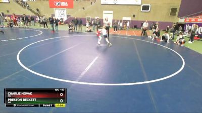 67 lbs 5th Place Match - Charlie Novak, MN vs Preston Beckett, WA