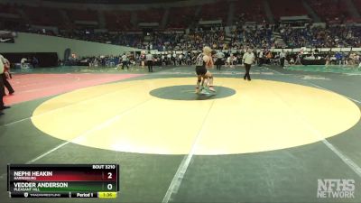 3A-144 lbs Semifinal - Vedder Anderson, Pleasant Hill vs Nephi Heakin, Harrisburg