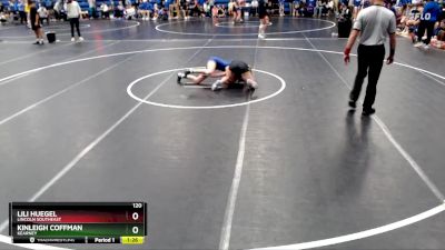 120 lbs Round 3 - Lili Huegel, Lincoln Southeast vs Kinleigh Coffman, Kearney