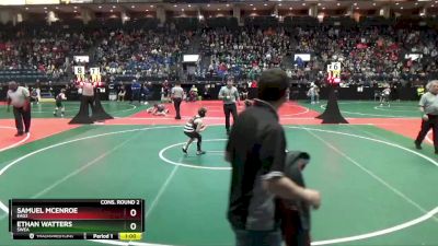 85 lbs Cons. Round 2 - Ethan Watters, SWEA vs Samuel McEnroe, EAG2