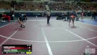 D2-106 lbs Champ. Round 1 - Andre Brown, Thunderbird vs Michael Corrow, Flowing Wells High School