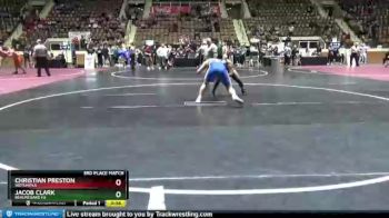 195 lbs 3rd Place Match - Jacob Clark, Beauregard HS vs Christian Preston, Wetumpka