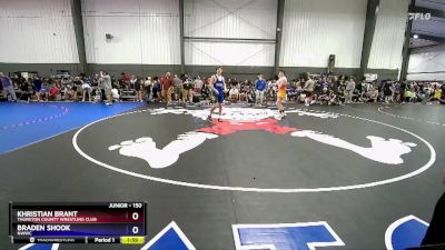 150 lbs Champ. Round 1 - Khristian Brant, Thurston County Wrestling Club vs Braden Shook, NWWC