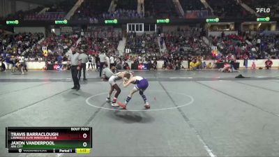 64 lbs Quarterfinal - Travis Barraclough, Lawrence Elite Wrestling Club vs Jaxon Vanderpool, Ark City