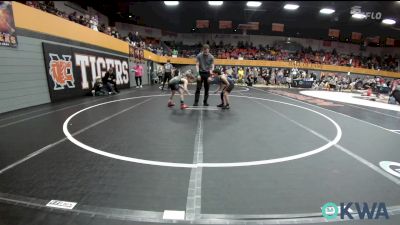 64 lbs Consolation - Lorenzo Hernandez, ARDMORE TAKEDOWN CLUB vs Crew Vandersee, Weatherford Youth Wrestling