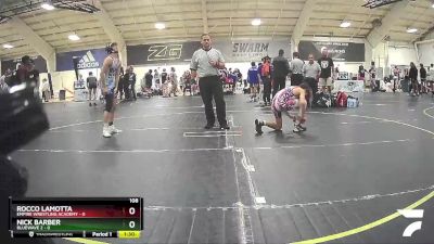 108 lbs Round 3 (6 Team) - Rocco LaMotta, Empire Wrestling Academy vs Nick Barber, BlueWave 2