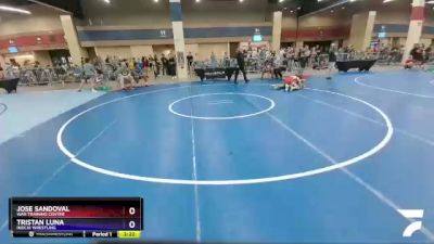 138 lbs Cons. Round 4 - Jose Sandoval, WAR Training Center vs Tristan Luna, Inochi Wrestling