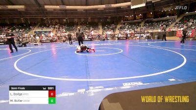 64 lbs Semifinal - Logan Dodge, Ares Wrestling Club vs Mikey Butler, Brawler Elite