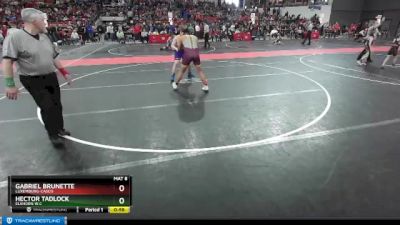 190 lbs Champ. Round 2 - Hector Tadlock, Elkhorn W.C vs Gabriel Brunette, Luxemburg-Casco