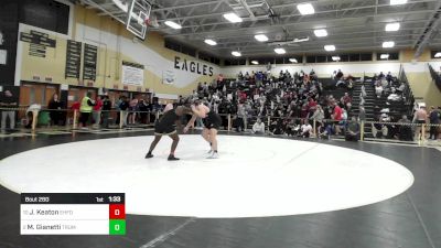 220 lbs Quarterfinal - Joshua Keaton, East Hartford vs Mike Gianetti, Trumbull