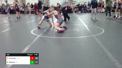 120 lbs Round 4 (8 Team) - Cooper Kirkham, Team Missouri vs Dominic Manna, Terps Xtreme