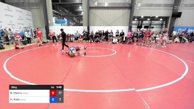 39 kg Consi Of 4 - Brooklyn Henry, Ranger Pride Wrestling vs Harper Kalo, Michigan Blue