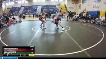 145 lbs Round 6 (8 Team) - Ashton Roeder, Team Barracuda vs Logan Moore, AP X Kame