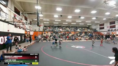 40 lbs Semifinal - Carter Enis, Thermopolis Wrestling Club vs Bradley Abraham, North Big Horn Rams