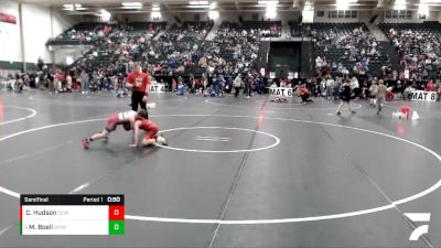 82 lbs Semifinal - Michael Boell, West Point Wrestling Club vs Calvin Hudson, Creston Express Wrestling