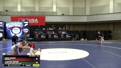 92 lbs Cons. Round 2 - Carter Pryor, Hillsboro Wrestling Club vs Jace Schut, Michigan