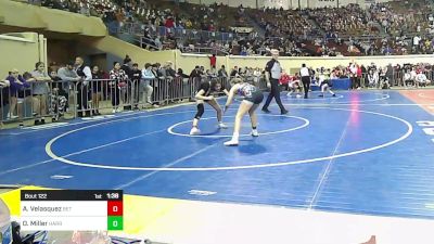 108 lbs Round Of 32 - Ariel Velasquez, Bethel vs Olivia Miller, Harrah